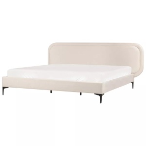 Beliani, Bett mit Lattenrost aus Samtstoff Modern SUZETTE Bett mit Lattenrost aus Samtstoff Modern SUZETTE