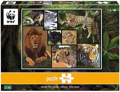 CARLETTO, WWF Puzzle 7230057 - Wildkatzen, Puzzle,, Ambassador - Wildkatzen 1000 Teile