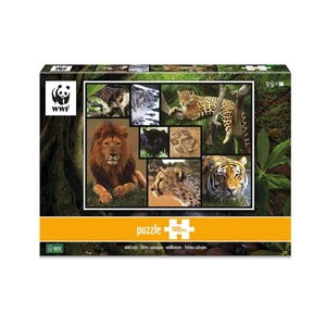 CARLETTO, WWF Puzzle 7230057 - Wildkatzen, Puzzle,, Ambassador - Wildkatzen 1000 Teile