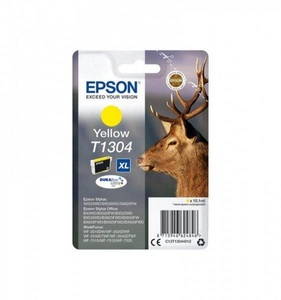 Epson, Original Tintenpatrone gelb Epson T1304, C13T130440, Epson E130 Druckerpatronen XL ye - Epson T1304 y, C13T13044010 für z.B. Epson Stylus Office BX 925 FWD, Epson Stylus Office B 42 WD