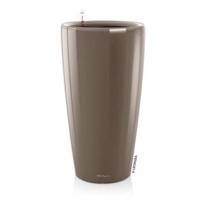 Lechuza, Lechuza - Blumenkasten mit Integriertem Bewässerungssystem Rondo Premium 40 - Taupe, 
