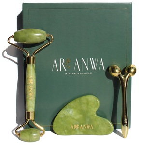 ARI ANWA Skincare, The Glow Kit Jade ? Face Yoga Set: Gua Sha, Jade Roller & 3d Massager Unisex ONE SIZE, 