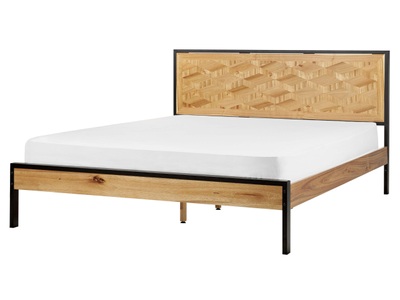 Beliani, Bett mit Lattenrost aus MDF-Platte Klassisch ERVILLERS Bett mit Lattenrost aus MDF-Platte Klassisch ERVILLERS