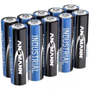 Ansmann, Industrial Lithium Mignon (AA) Batterie - 10 Stück, Ansmann Lithium-Batterie Mignon AA, 10er-Pack