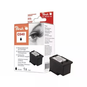 Peach, Peach Druckkopf schwarz kompatibel zu Canon PG-540, Peach C540 BK Druckkopf bk ersetzt Canon PG-540BK, 5225B005 für z.B. Canon Pixma TS 5150, Canon Pixma MG 4250, Canon Pixma MG 3650