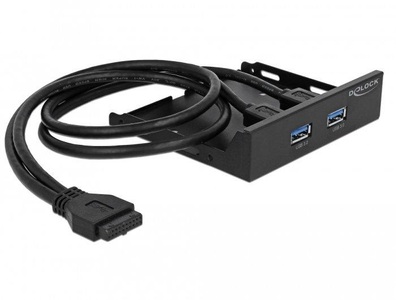 Delock, DeLock Front Panel 63994 2x USB 3.0 f?r, Delock Front Panel 63994 2x USB 3.0 für 3,5