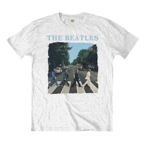 The Beatles, Tshirt Logo Damen Weiss XL, 