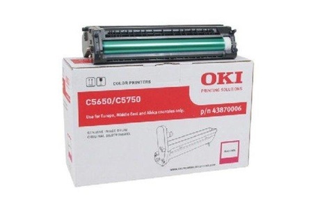 OKI, Original Drum Unit, magenta OKI 43870006, Oki Fotoleitereinheit, rot, 43870006, (20'000 Seiten)