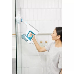 Black&Decker, BLACK+DECKER BHSM15FX10-QS - Dampfreiniger (Weiss/Türkis), Black&Decker BHSM15FX10 Handdampfreiniger