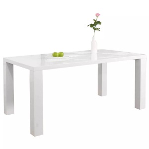 mutoni casual, Esstisch 200x100x76cm weiss, SalesFever Esstisch, in edlem Hochglanz