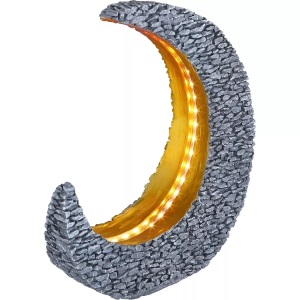 Markenlos, Solarleuchte Kunststoff steingrau, 25xLED, Globo Solarleuchte , 36523 , Grau, Goldfarben , Kunststoff , 9x31 cm , mit Schalter , 004558734302