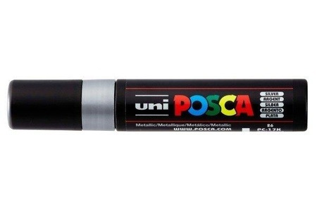 uni-ball, UNI-BALL Posca Marker 15mm PC17K SILVER MET, silber