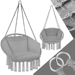 TecTake, Hängesessel Grazia Hängesessel Grazia, Tectake - Hängesessel Grazia, 1P, Grau