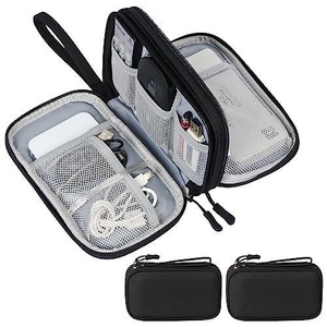 Only-bags.store, 2 Stück Kabeltasche, Kabel Organizer Tasche, Kabeltasche Organizer Unisex Schwarz 15