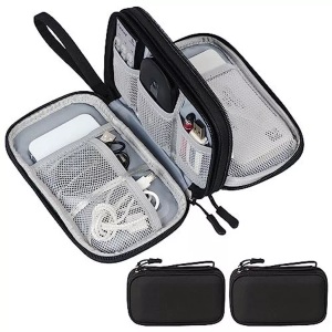 Only-bags.store, 2 Stück Kabeltasche, Kabel Organizer Tasche, Kabeltasche Organizer Unisex Schwarz 15