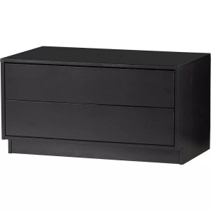mutoni living, TV-Möbel Finca 75 Holz tiefschwarz FSC, TV-Möbel Finca Kiefer tiefschwarz 75x40
