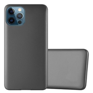 Cadorabo, Hülle für Apple iPhone 12 PRO MAX TPU Silikon Matt, Cadorabo - Hülle für Apple iPhone 12 PRO MAX TPU Silikon Matt, Grau