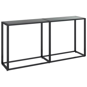 vidaXL, vidaXL Konsolentisch Schwarz 160x35x75,5 cm Hartglas