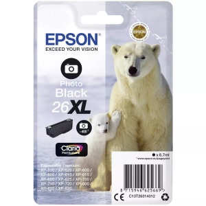 Epson, Epson T263140 HY photo black Tintenpatrone, Epson Tintenpatrone, foto, schwarz, T263140, (400 Seiten)