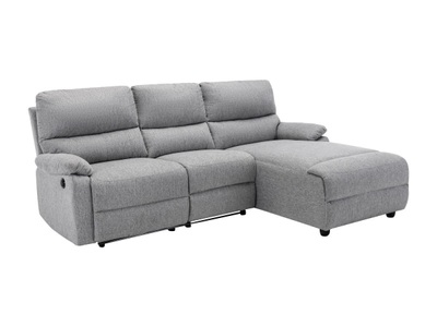Ecksofa Relaxsofa elektrisch - Stoff - Ecke Rechts - Hellgrau - LUNANO Ecksofa Relaxsofa elektrisch - Stoff - Ecke Rechts - Hellgrau - LUNANO