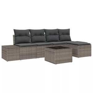 vidaXL, VidaXL - Garten-sofa poly-rattan, One Size, Grau, VidaXL - Garten-sofa poly-rattan, One Size, Grau