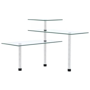 vidaXL, vidaXL Küchen-Eckregal 3 Ebenen Hartglas, vidaXL Küchen-Eckregal 3 Ebenen Hartglas