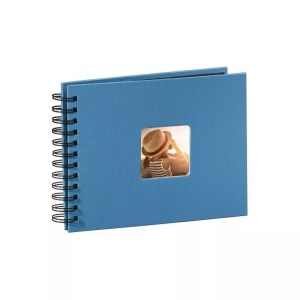 undefined, Hama Fine Art Blau Fotoalbum, Hama Spiralalbum Fine Art, 240 x 170mm, azur, 113677, (25 Blatt)