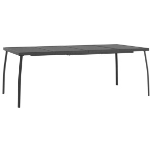 vidaXL, vidaXL Gartentisch Anthrazit 200x100x72 cm Stahlgitter, vidaXL Gartentisch Anthrazit 200x100x72 cm Stahlgitter