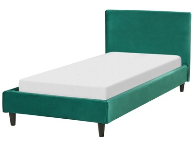 Beliani, Bett mit Lattenrost aus Samtstoff Modern FITOU Bett mit Lattenrost aus Samtstoff Modern FITOU