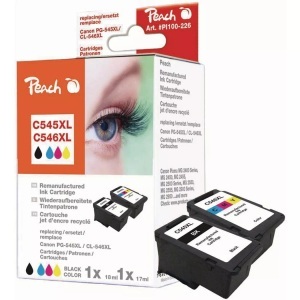Peach, Peach Spar Pack Druckköpfe kompatibel zu Canon PG-545XL, CL-546XL, Tinte Spar Pack PI100-226