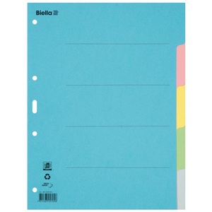 Biella, Biella Register Karton blanko A4, 5-teilig, Biella Register Karton blanko A4, 5-teilig