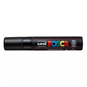 Pebeo, Pebeo Posca 15mm, uni-ball Posca Marker, 15mm, schwarz, PC17K schwar