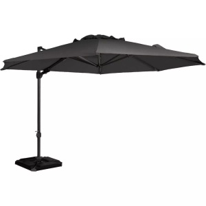 mutoni living, Ampelschirm Roma anthrazit 350x350, Ampelschirm Roma anthrazit 350x350