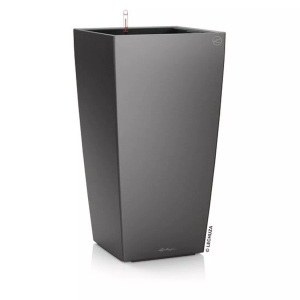 Lechuza, Lechuza - 2er-Set Blumenkästen mit Integriertem Bewässerungssystem Cubico Premium 30 - Anthrazit, Lechuza Pflanzentopf Cubico Premium 30 Dunkelgrau