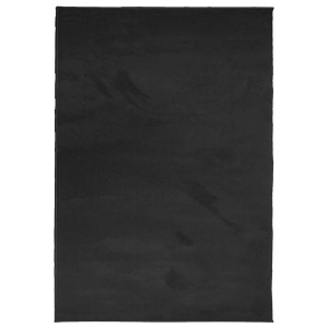 vidaXL, vidaXL Teppich OVIEDO Kurzflor Schwarz 120x170 cm