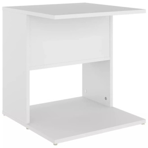 vidaXL, vidaXL Beistelltisch Weiß 45x45x48 cm Holzwerkstoff