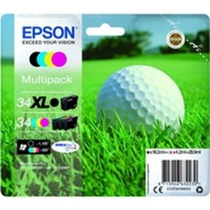 Epson, Epson T347940 - Tintenpatrone, EPSON Tintenpatrone C13T34794010 Original Schwarz, Cyan, Magenta, Gelb