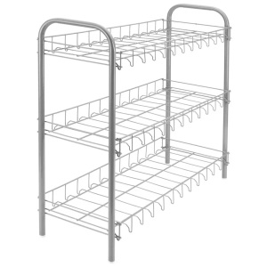 Metaltex, SHOE 3 Universal Schuhgestell 3 Körbe (bis 9 Schuhpaare), Metaltex Universal-Schuhgestell Shoe 3 mit 3 Körben | 59 × 64 × 23 cm