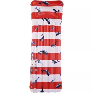 SWIM ESSENTIALS, Luftmatratze Red White Whale Rot, Swim Essentials - Luftmatratze Red White Whale, 80cm, Multicolor