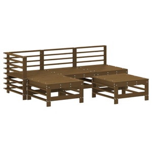 vidaXL, vidaXL 5-tlg. Garten-Lounge-Set Honigbraun Massivholz Kiefer, vidaXL 5-tlg. Garten-Lounge-Set Honigbraun Massivholz Kiefer