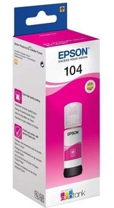 Epson, Epson 104 magenta Tintenbehälter, Epson 104 Original Tintenpatrone C13T00P340 Magenta