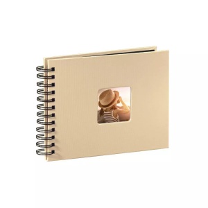 undefined, Hama Fine Art Papier Beige Fotoalbum, Hama Spiralalbum Fine Art, 240 x 170mm, taupe, 113675, (25 Blatt)