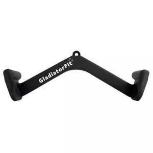 Gladiatorfit, Ergonomischer Niedriger Griff Aus Stahl Für Das Ziehen An Einer Seilscheibe Unisex Schwarz ONE SIZE, GladiatorFit - Ergonomischer niedriger Griff aus Stahl für das Ziehen an einer Seilscheibe One Size, Schwarz