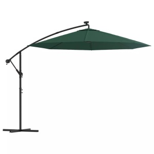 Diverse Hardware, Sonnenschirm Ampelschirm mit LED-Beleuchtung 300 cm Metallmast, vidaXL Sonnenschirm Ampelschirm mit LED-Beleuchtung 300 cm Metallmast