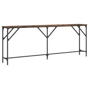 vidaXL, vidaXL Konsolentisch Räuchereiche 200x29x75 cm Holzwerkstoff, vidaXL Konsolentisch Räuchereiche 200x29x75 cm Holzwerkstoff