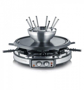 Severin, Severin RG2348 Raclette Fondue Set, Severin Raclette-Kombination RG 2348