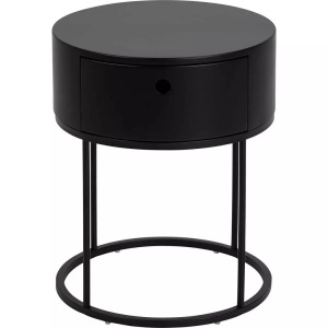 mutoni, Nachttisch Parinton 40 Nachttisch Parinton 40, AC Design Nachttisch »Polo Ø 40 x 51 cm, Schwarz«