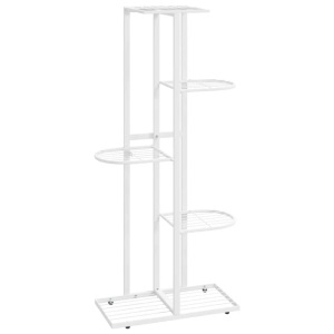 vidaXL, vidaXL Blumenständer 5-Etagen 43x22x98 cm Weiß Metall, vidaXL Blumenständer 5-Etagen 43x22x98 cm Weiß Metall
