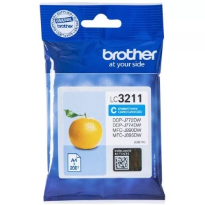 Brother, Brother Lc-3211C cyan Tintenpatrone, Brother Tintenpatrone, blau, LC-3211C, (200 Seiten)