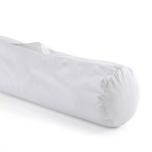 LA REDOUTE INTERIEURS, 2er-Pack Kissen-/Nackenrollenschonbezüge, Cretonne aus reiner Baumwolle, La Redoute Intérieurs - 2er-Pack Nackenrollen-Schonbezüge, 90cm, Weiss